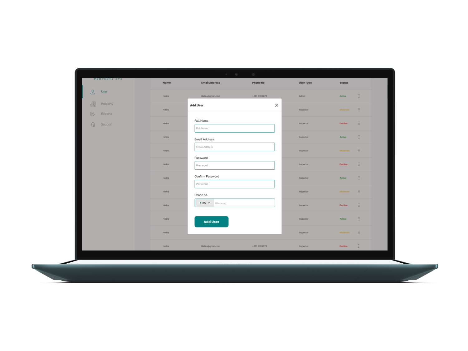 Property Management Page